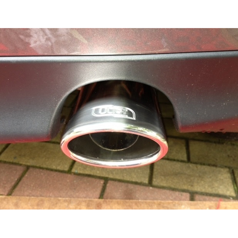 Ulter Sport Exhaust finisher - Oval 95x65mm Slanted - Length 120mm - Installation 40-55mm - Inox