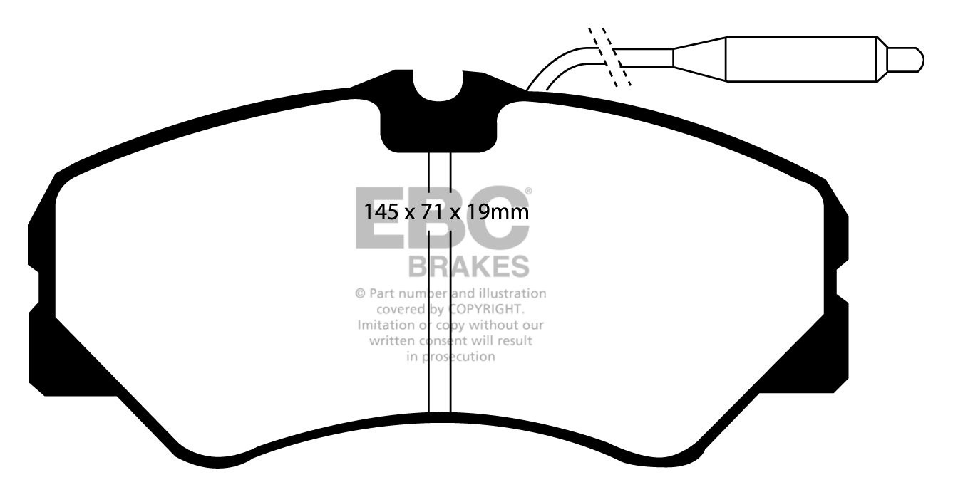 EBC Brakes FIAT BEDRIJFSWAGEN Ducato 2.5 TD 87-94 Remblokken voo