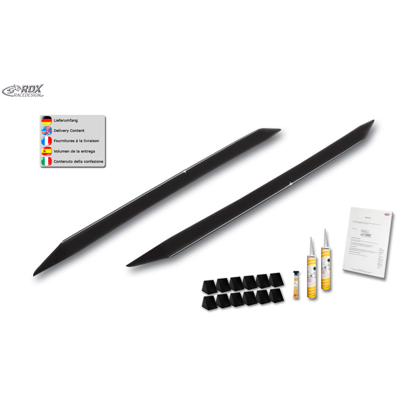Side skirts 'Slim'  Skoda Scala (NW) 2019- (ABS glossy black)
