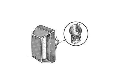 kentekenverlichting, Pick-up, rechts Iveco Turbodaily, 1999-2006