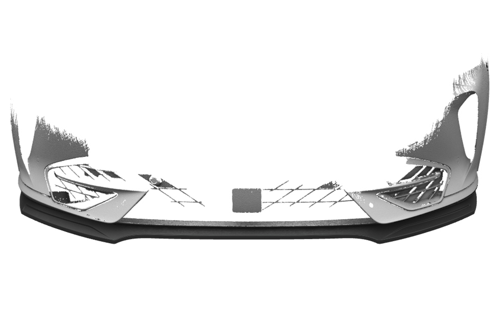 Voorspoiler Cupra formentor CSR Glans Zwart