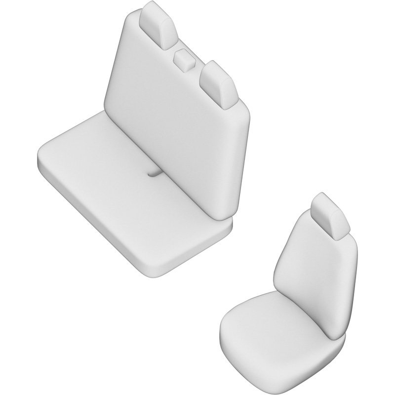 Original Design Textile seat covers 2+1  Ford Transit 2012-2013
