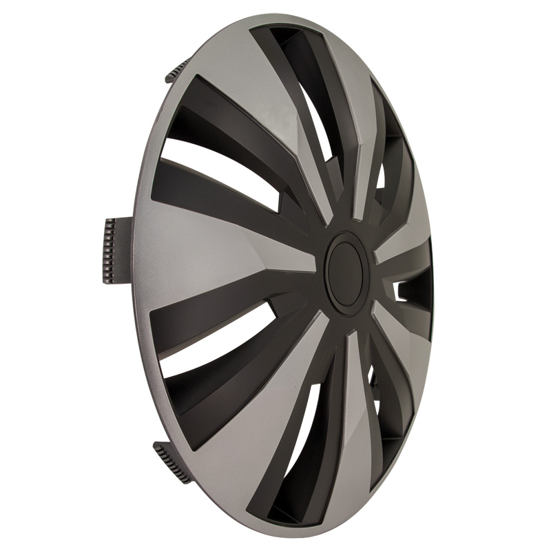 4-Delige Wieldoppenset Orion-VAN 15-inch zilver/zwart (bol)