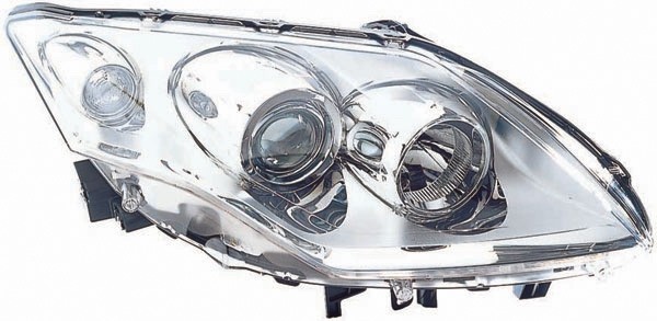 Koplamp rechts LAGUNA 07->> H7+H7/Chroom