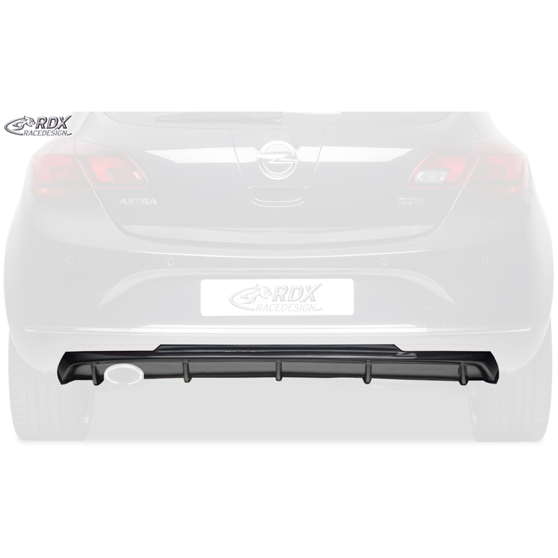 Rear bumper skirt 'Diffusor'  Opel Astra J 5-doors 2009-2015 excl. Sportstourer (PUR)