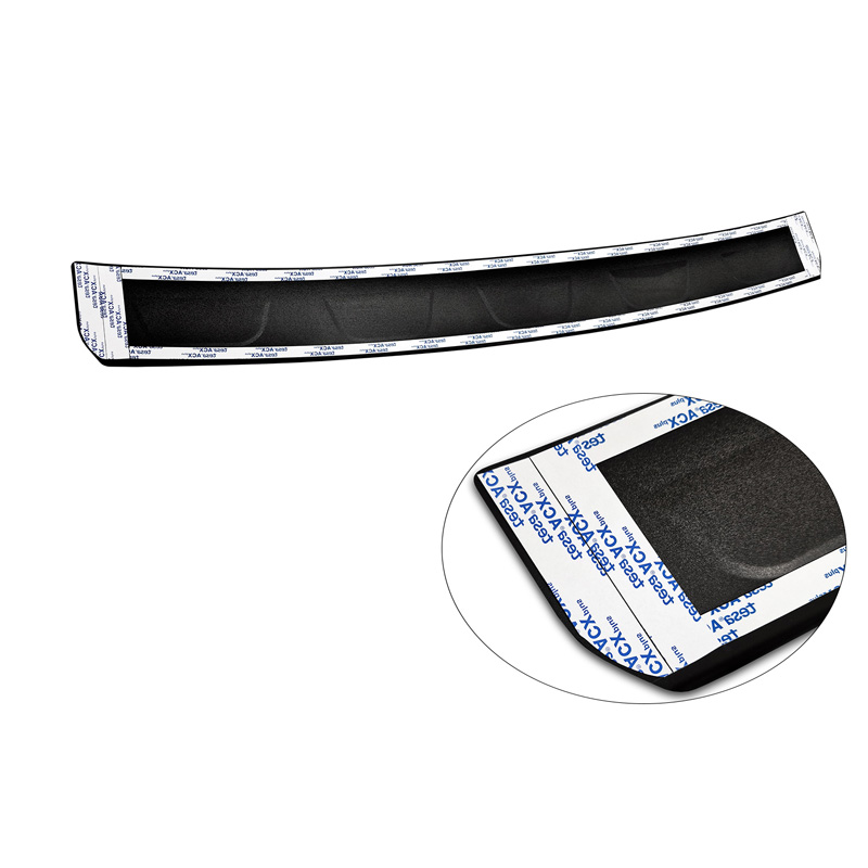 Matte black Stainless Steel Rear bumper protector  Peugeot 408 II Fastback 2023-