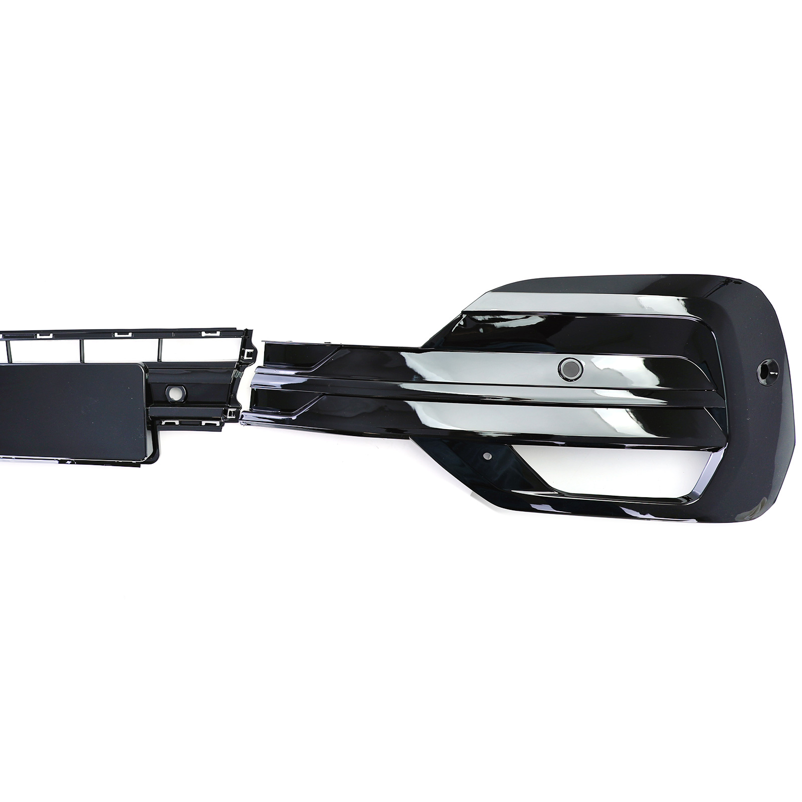 Bumpergrill Volkswagen T6.1 19-21 Glans Zwart