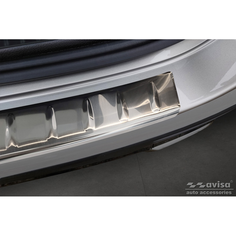 Stainless Steel Rear bumper protector  Mercedes GLC II (X254) 2022- 'Ribs'