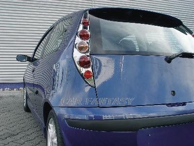 Achterlichten Fiat Punto 99-02, 3 deurs lexus chroom