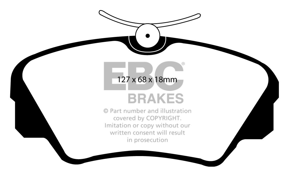 EBC Brakes OPEL Senator 3.0 24v 89-94 Remblokken voorzijde green