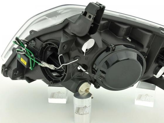 Koplampen Nissan 350Z devil eyes DRL-look zwart