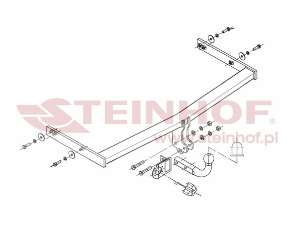 Trekhaak Seat Toledo 4D 2005-2009