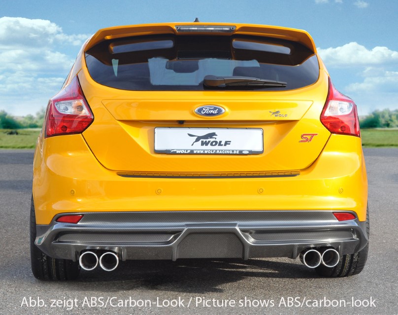 Diffuser Ford Focus 3 ST dubbele uitlaatpijp links + rechts Rieger