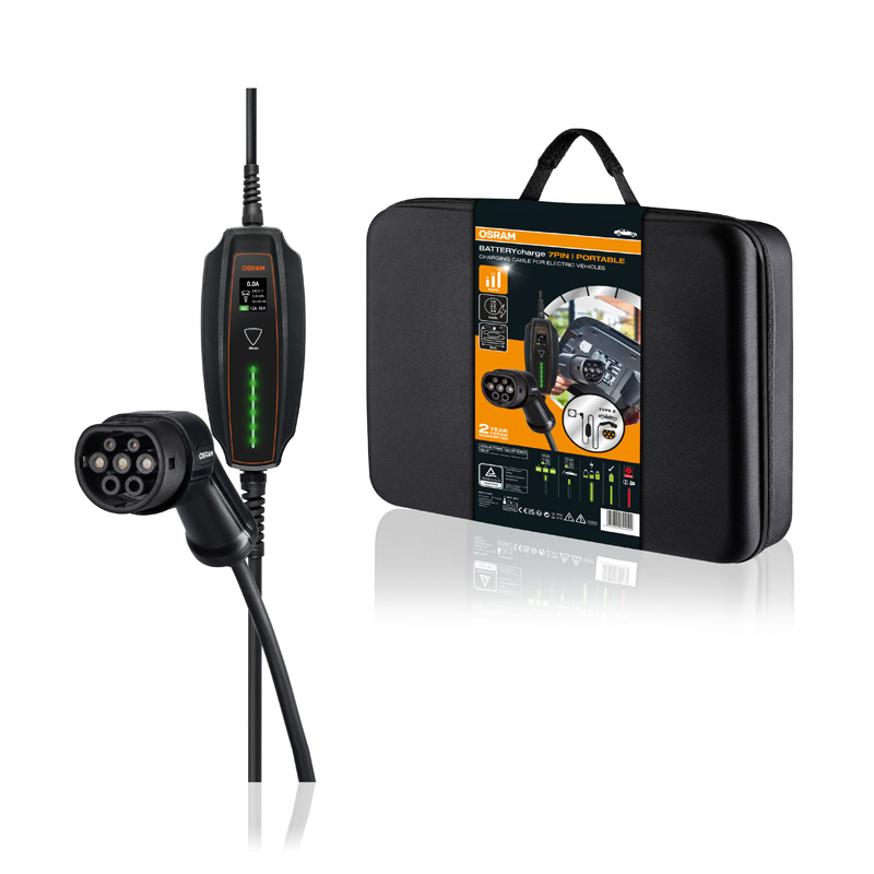 Osram BATTERYcharge 7PIN Portable Type2 16A (5m) - Portable Charger EV