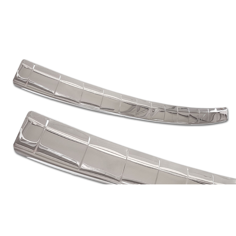 Chroom RVS Achterbumperprotector  Skoda Octavia IV Kombi 2020-2024 & FL 2024- (incl. RS, excl. Scout) 'Ribs'