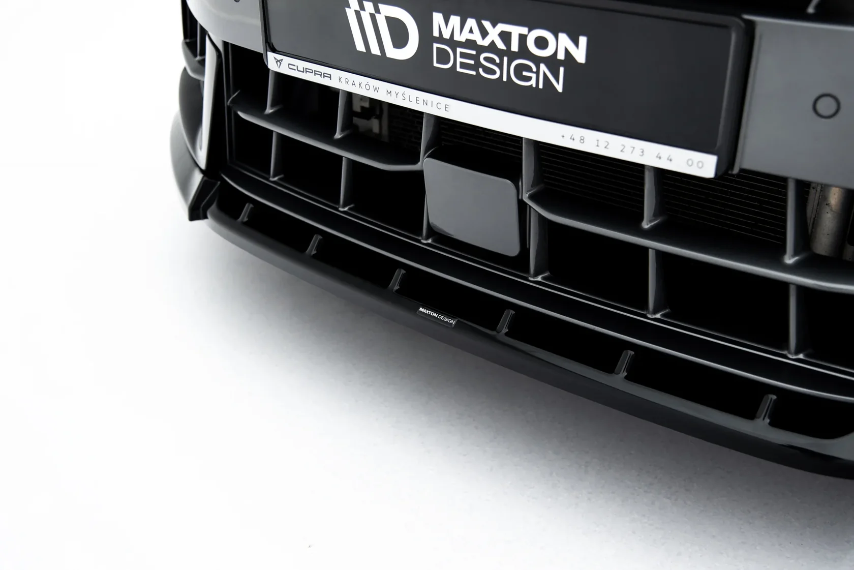 Voorspoiler Cupra Leon ST / Hatchback Mk1 Facelift V.1 Glans Zwart