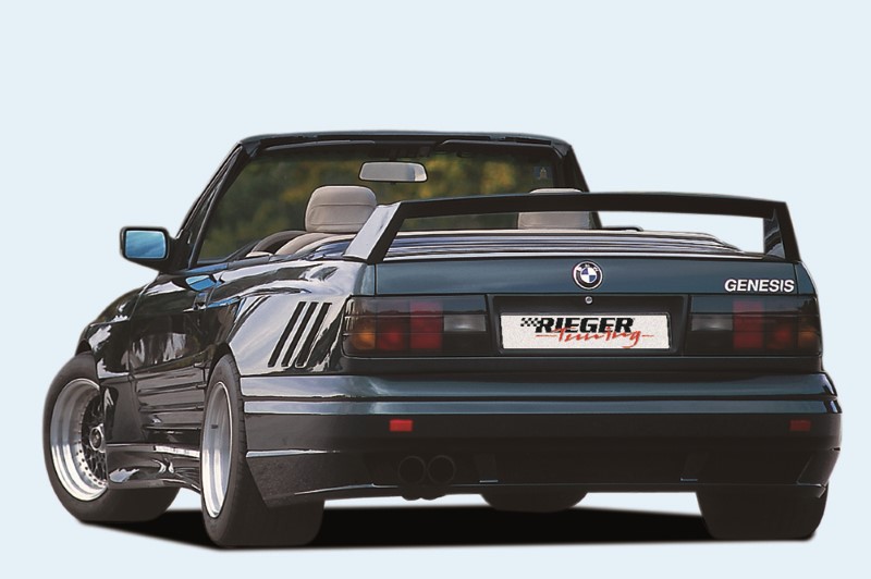 Achterspoiler zonder 3e remlicht BmW E30 Polyester  Rieger