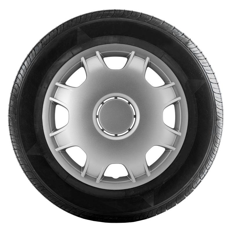 4-Delige Wieldoppenset Speed 12-inch zilver