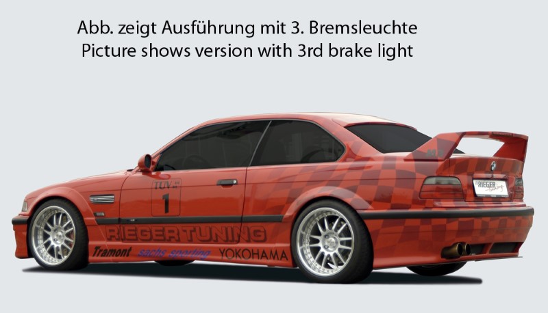 Achterspoiler BMW E36 Coupe without 3e remlicht Rieger