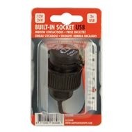 Inbouw contactdoos 2xusb 2.1A 12V