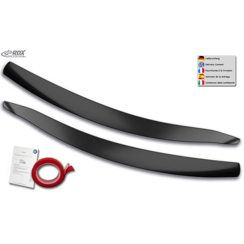Koplampspoilers  Ford Focus IV Hatchback/Wagon/Sedan 2018-2022 (ABS)