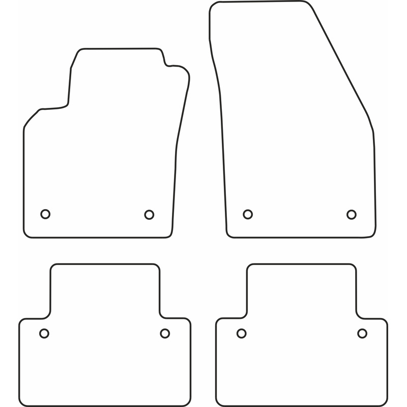 Set velour car mats  Volvo S40/V50 2004-2011