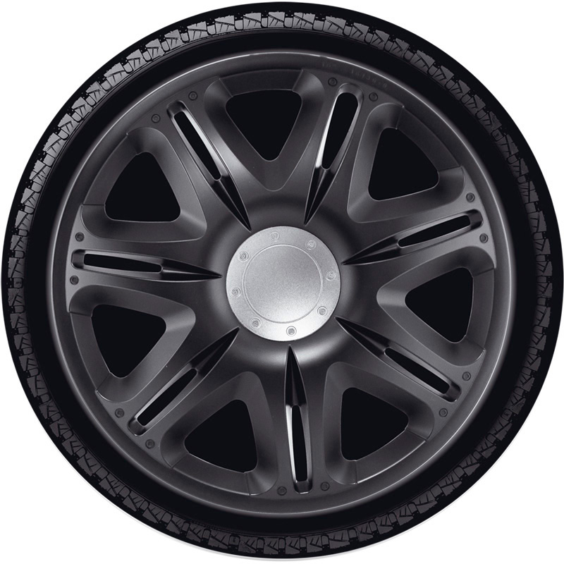 4-Delige J-Tec Wieldoppenset Nascar 13-inch zwart