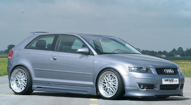 Voorspoiler Audi A3 8P ABS Rieger