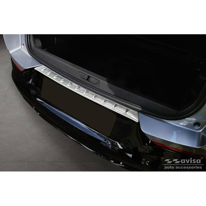 Stainless Steel Rear bumper protector  Opel Grandland X Facelift 2021- 'Ribs'