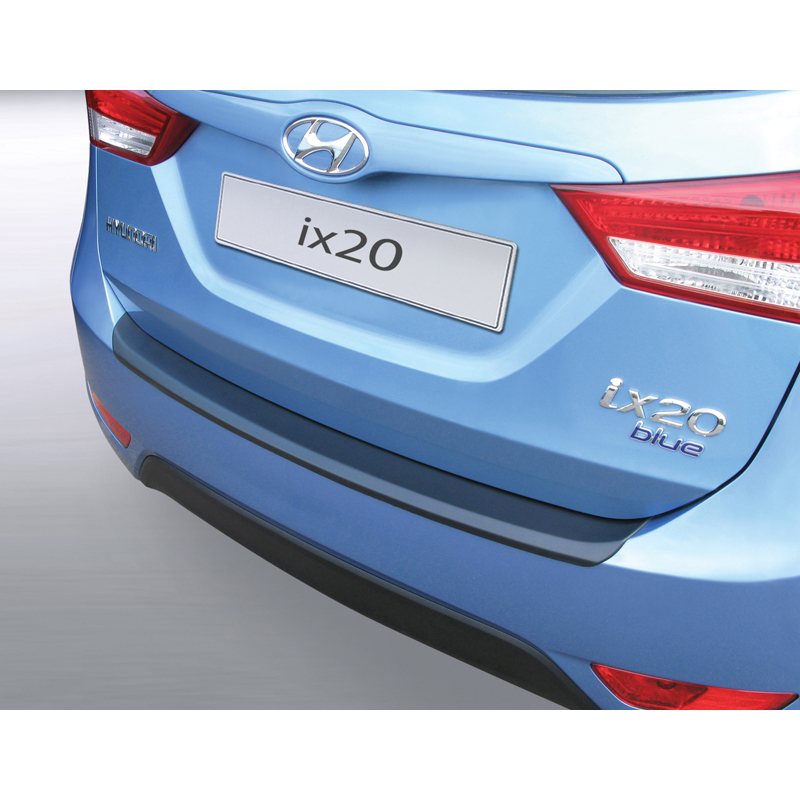 ABS Rear bumper protector  Hyundai ix20 2010- Black