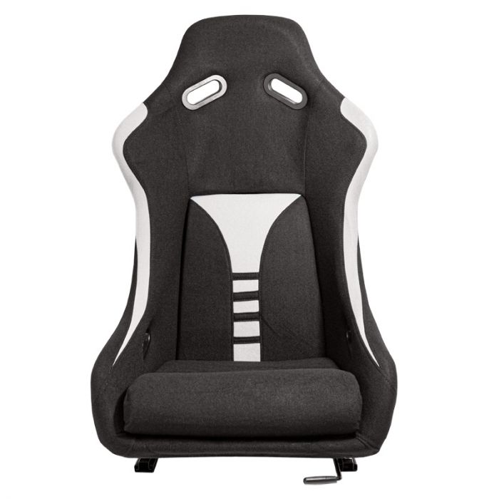 Sportstoel 'RT' - Zwart/Grijs - Vaste polyester rugleuning - incl. sledes