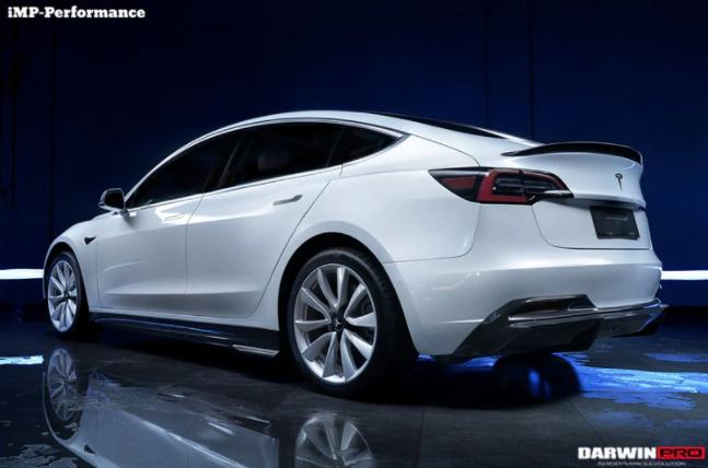 Tesla Model 3 IMP Style Carbon Diffuser 2017-2020