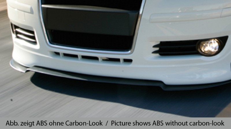 Spoilerzwaard Carbon-look Voor Voorspoiler Audi A3 8P Facelift AB