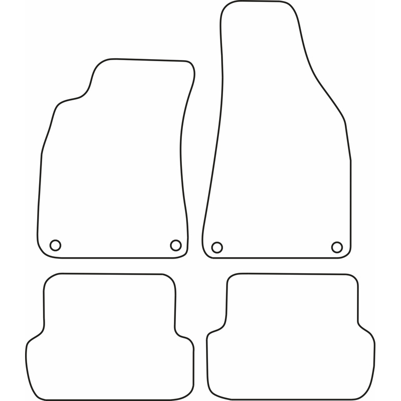 Automatten  Audi A4 2001-2004