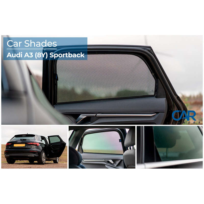 Set Car Shades (rear side doors)  Audi A3 8Y 5 doors 2020- (2-pieces)