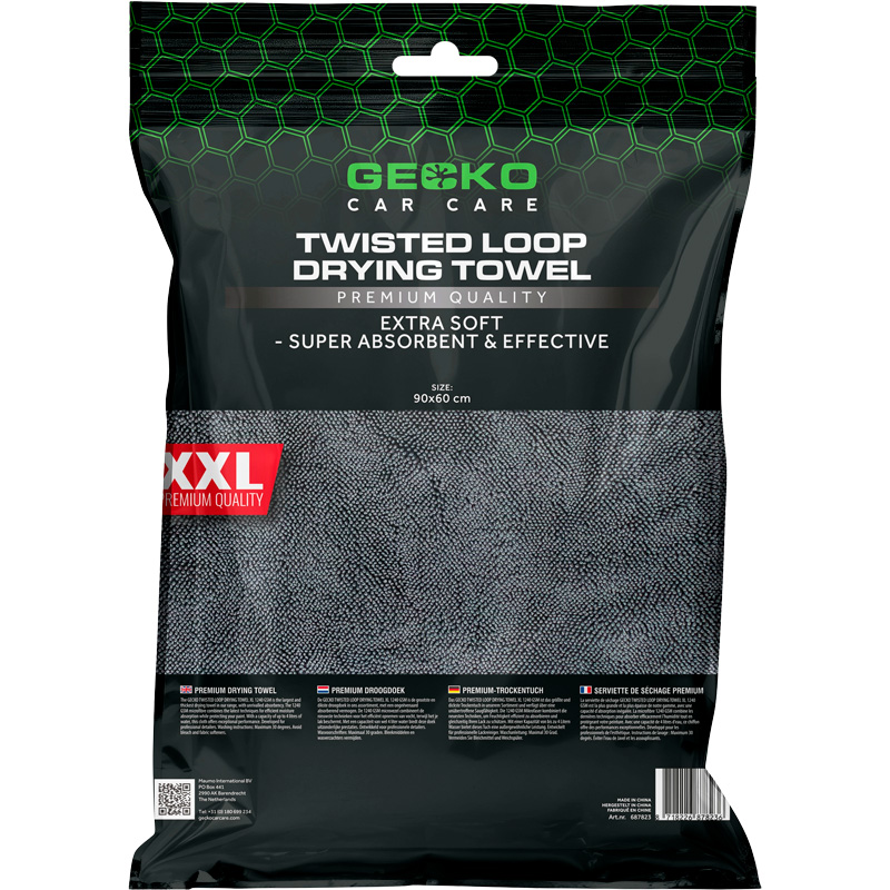 Gecko Twisted Loop Drying Towel 90x60cm