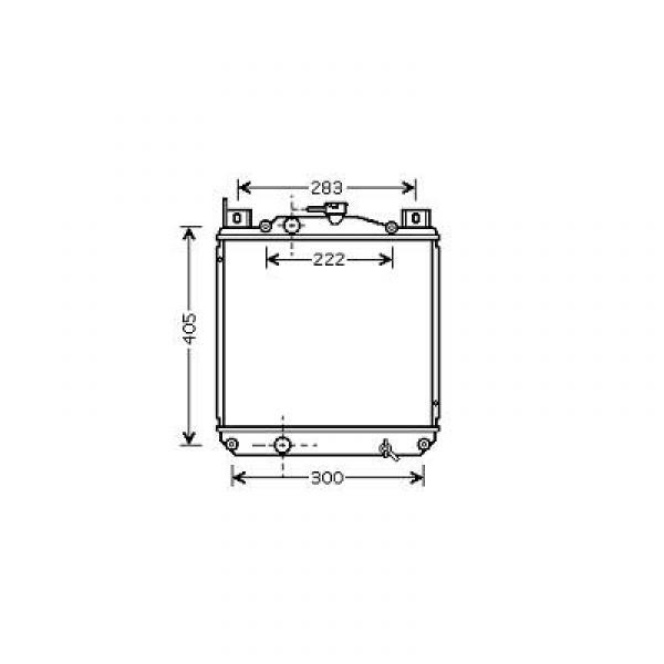 Radiator SWIFT SF 413 95->> 330x350 1.0/1.1/1.3