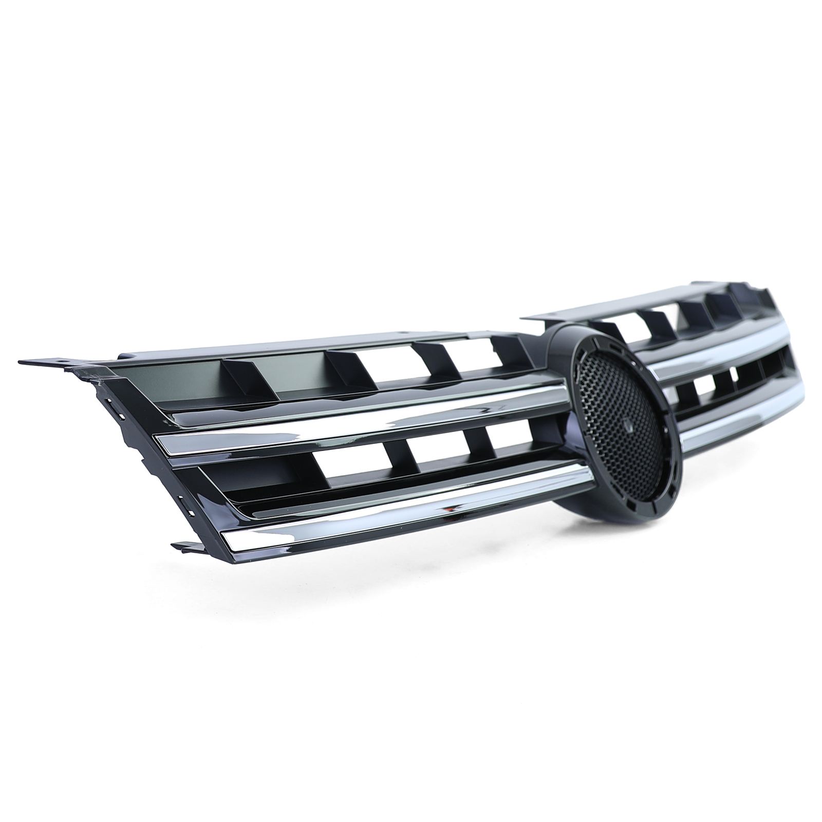 Grill VW Touareg 2 7P 10-14 Glans Zwart Chroom