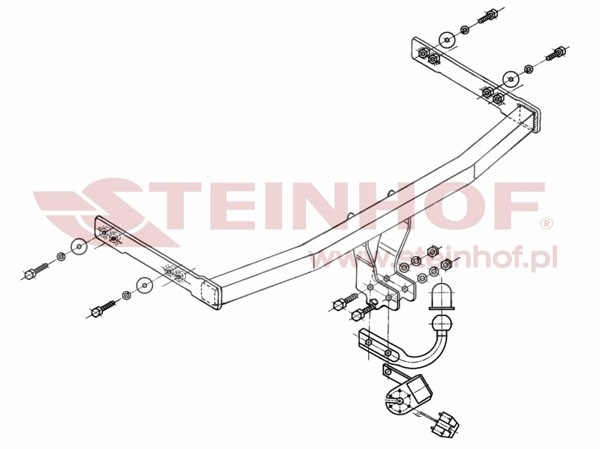 Trekhaak Audi A3 3/5D (excl. Quattro) 09/1996-05/2003