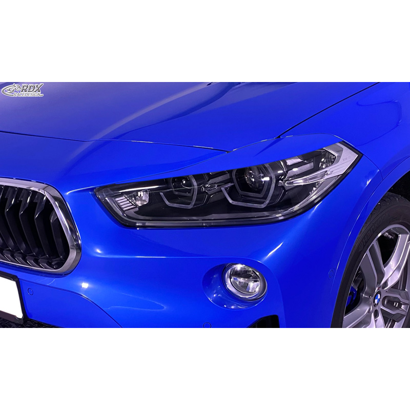Koplampspoilers  BMW X2 F39 2017-2023 (ABS)