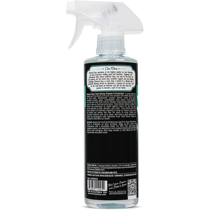 Chemical Guys Total Interior Cleaner & Protectant - New Car Scent (473ml)