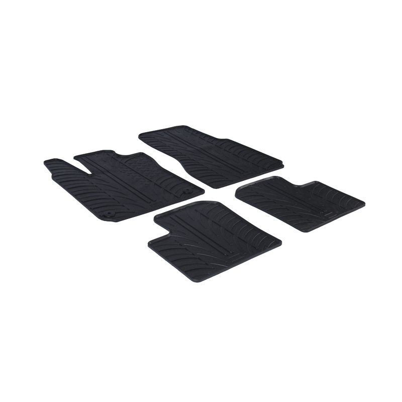 Rubbermatten  Renault Twingo III 2014- excl. E-Tech (T profiel 4-delig + montageclips)
