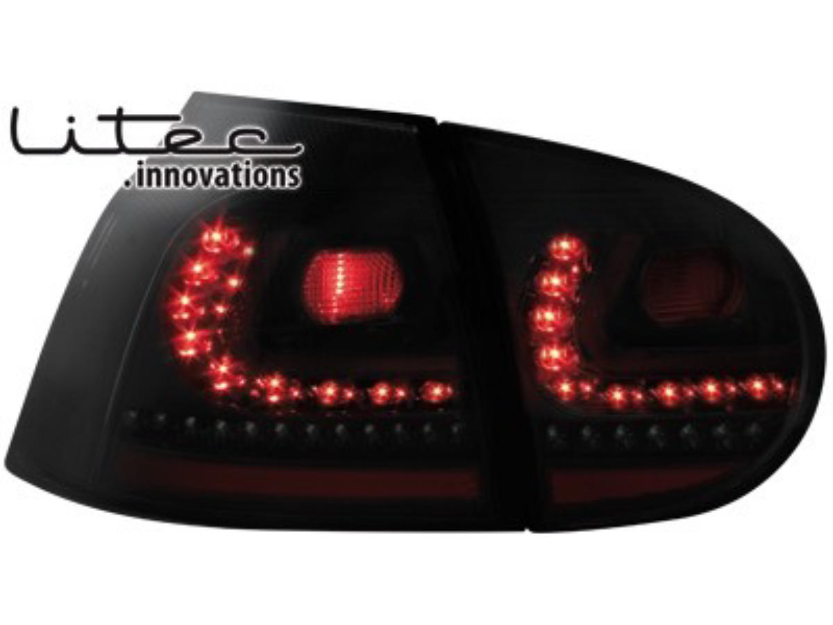 Achterlichten VW Golf V LED Dynamic GTI design Zwart