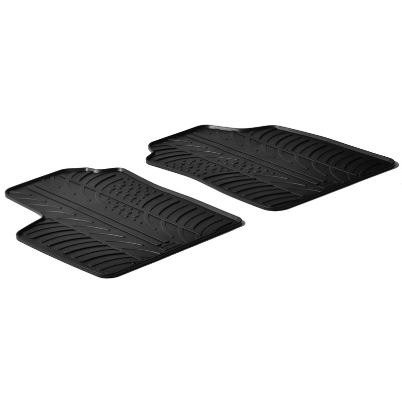 Rubber car mats set  Fiat Panda Van 2003- 2011(T profile 2-pieces)