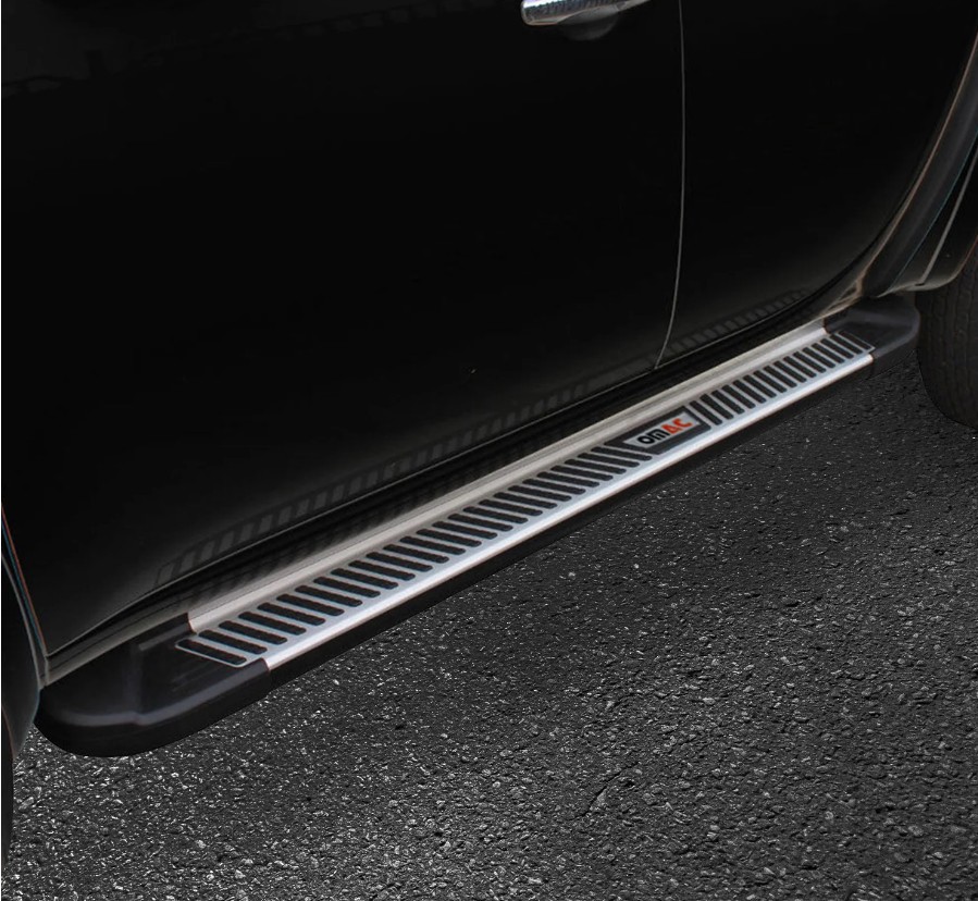 Treeplanken voor Dodge Nitro 07-12 aluminium zwart