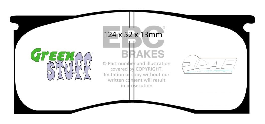 EBC Brakes FORD Mustang 6.4 1967 Remblokken voorzijde yellowstuf