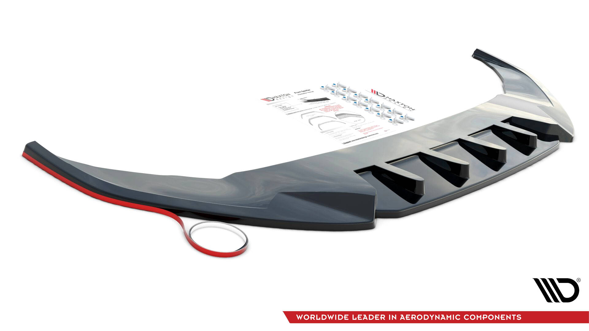 Achter Diffuser Audi Q8 Mk1 Maxton Glanzend zwart