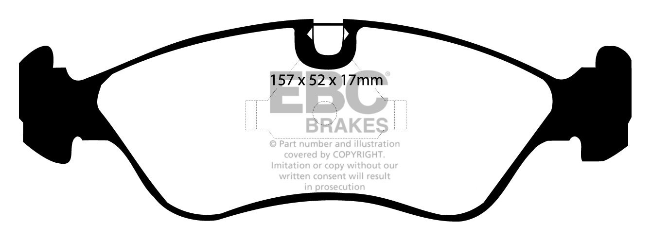 EBC Brakes OPEL Astra F 1.7 TD Station 95-98 Remblokken voorzijd