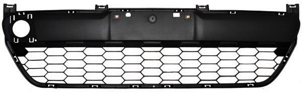 Bumper Grill Mazda 2, 07-10 ZWART