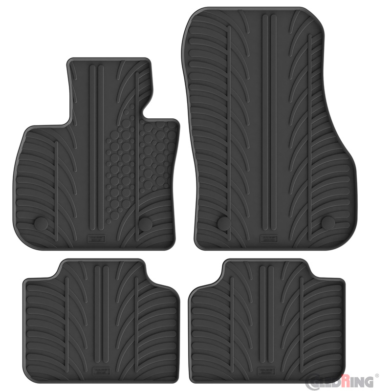 Gledring Rubber car mats set  BMW X2 (U10) 2023- excl. iX2 (T profile 4-pieces + mounting clips)